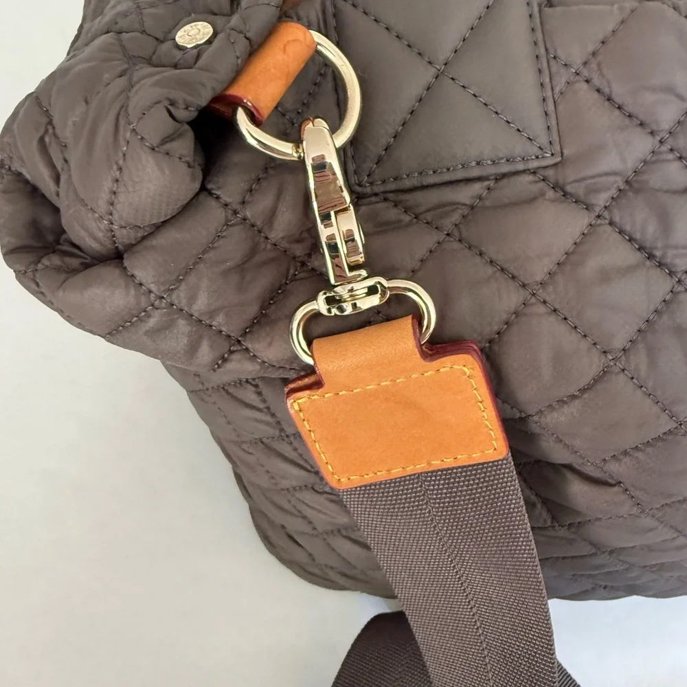 MZ Wallace Espresso Quilted Crossbody Bag - Picture 4 of 8